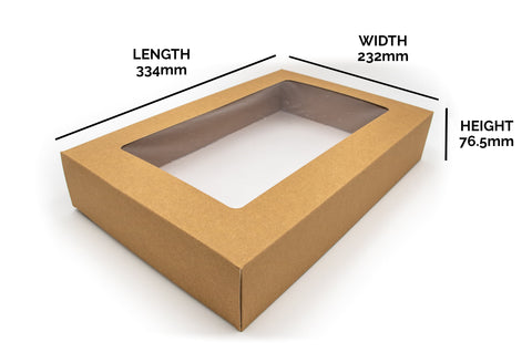 Small Kraft Platter Box & Insert (0LPLTSTS & 01PLTLHI)
