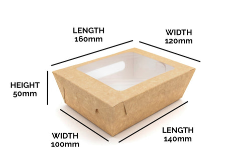 Paperboard Clamshell - 800 ml