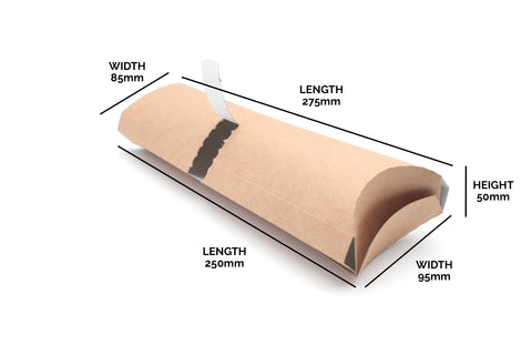 Paperboard Clamshell - 75 / 8.5 x 25 / 27.5 cm