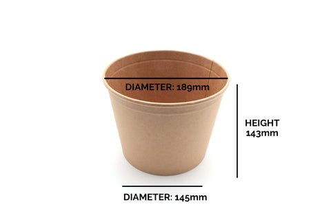 Paperboard Bowl / Tub - 2400 ml