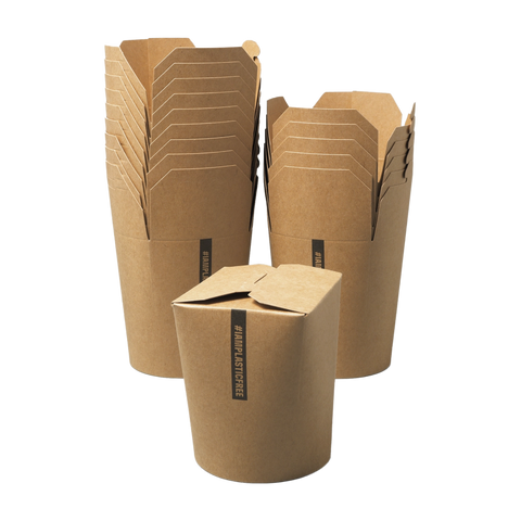 Kraft Paper Bowl / tub - 7.7 x 8.2 x 9.5 cm