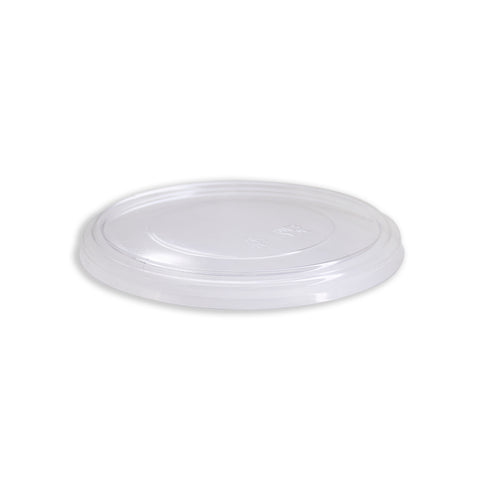 150MM PET CLEAR FLAT BAMBOO BOWL LID
