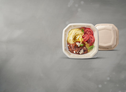 Duni Fibre (par exemple canne à sucre/bagasse/bambou) Couvercle 650/900 ml