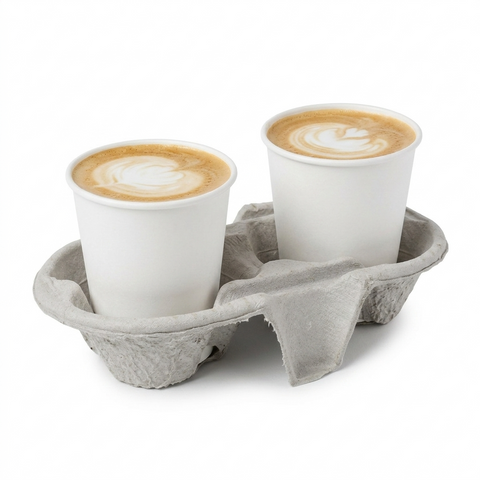 Fibre Cup Sleeves & Holders - 2 cups