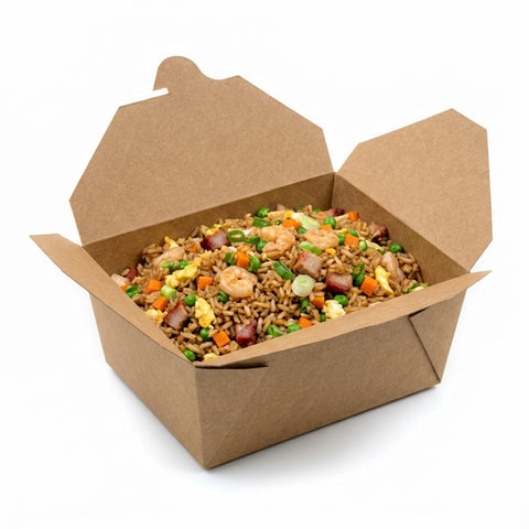 Paper / Kraft Clamshell - 172 x 140 x 65 mm