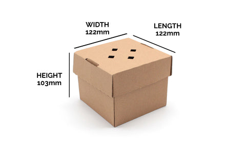 Kraft Corrugated Burger Box