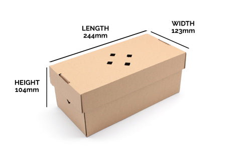 Kraft Corrugated Burger / Chip Box