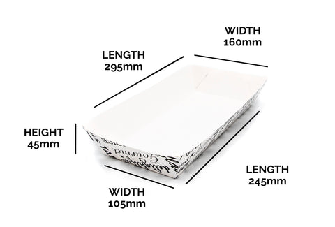 Paperboard Tray - 28.8 / 24.5 / x 15.8 / 10.5 x 5.5 cm