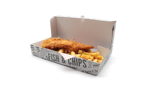 Paper / Kraft Containers & Lids 317 x 153 x 51 mm