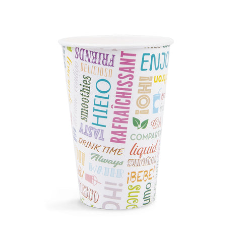 Patent Leather Cardboard Cup - 480 ml