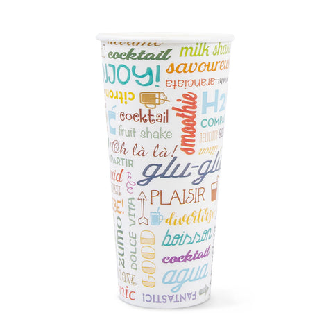 Patent Leather Cardboard Cup - 660 ml