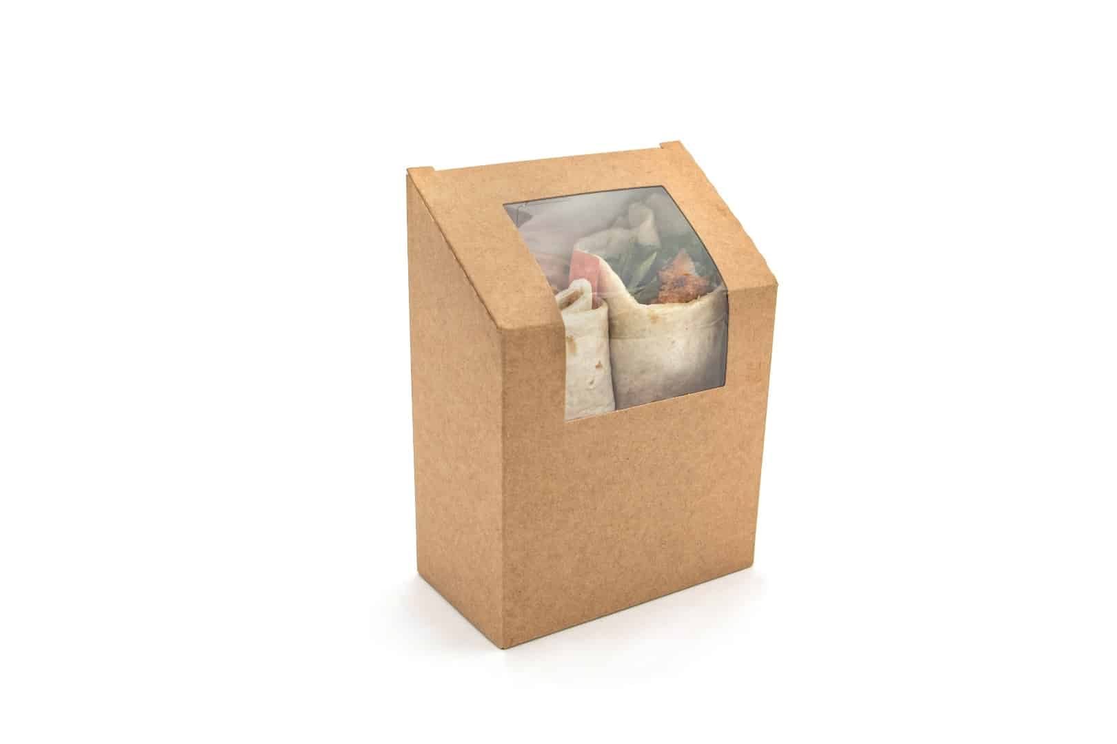 Paperboard Clamshell - 10 x 5.5 x 10 / 13.5 cm – Uber Eats | Packaging ...