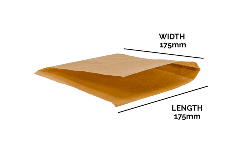 Greaseproof Paper Bag - 17.5 x 17.5 cm