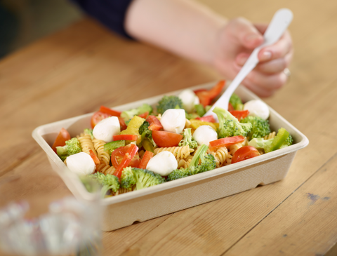 Duni Fiber (e.g. Sugarcane/Bagasse/Bamboo) Container 1200 ml