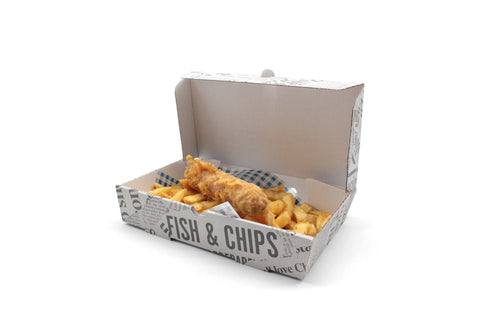 Paper / Kraft Containers & Lids - 260 x 152 x 51 mm