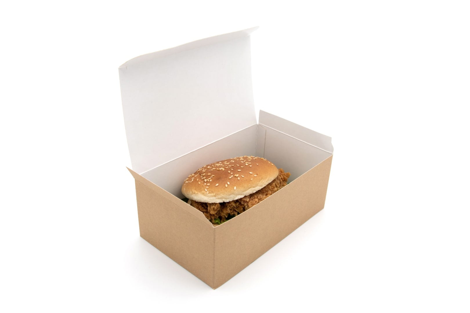 Paperboard Clamshell - 17.8 x 10.6 x 7 cm – Uber Eats | Packaging Store