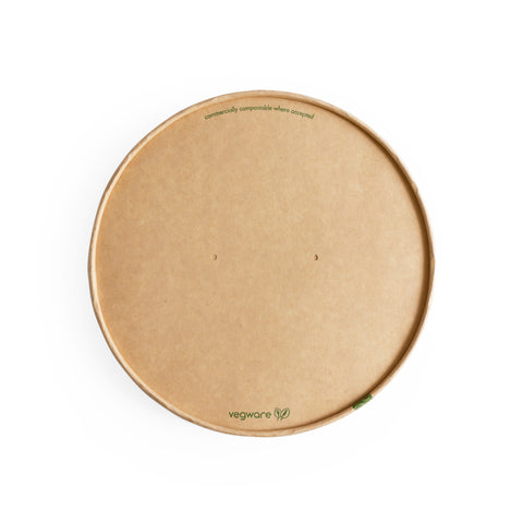 Couvercle en papier kraft pour saladiers (diamètre 185 mm)